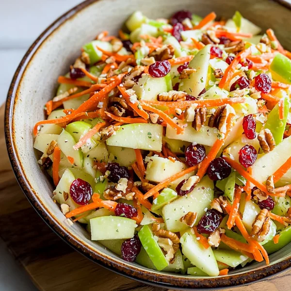 Refreshing Apple Cranberry Carrot Salad