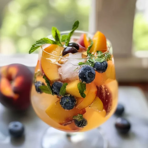 Refreshing Peach Sangria