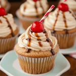 Root Beer Float Cupcakes