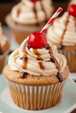 Root Beer Float Cupcakes