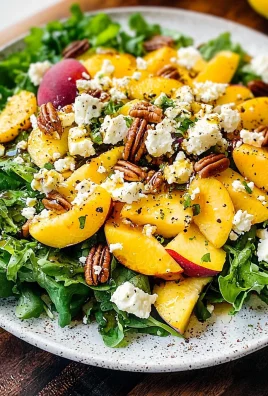 Simple Peach Feta Salad