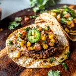 Street Corn Smash Burger Tacos