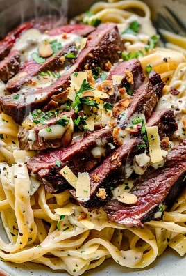 The Best Creamy Steak Pasta Alfredo Recipe