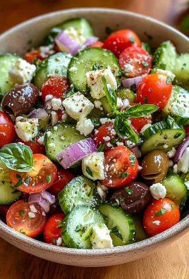 Mediterranean Tomato and Cucumber Salad