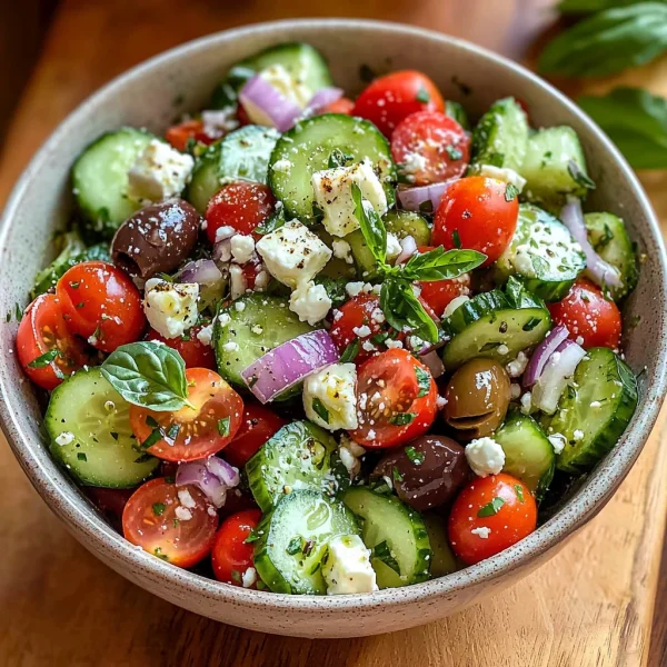 Mediterranean Tomato and Cucumber Salad