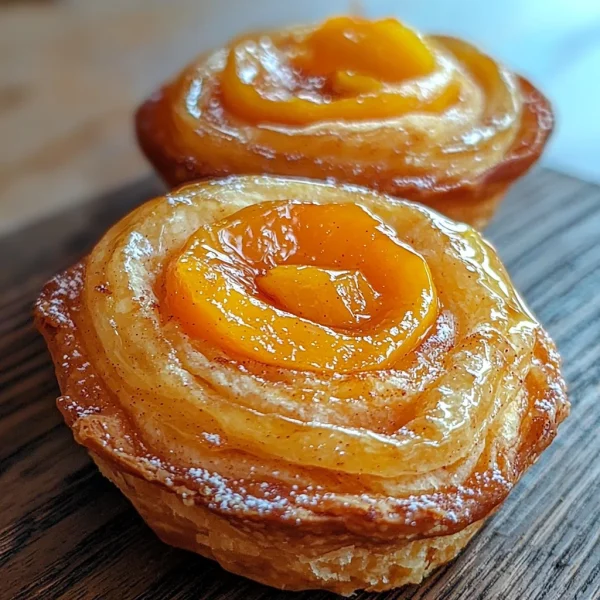 Peach Pie Cruffins