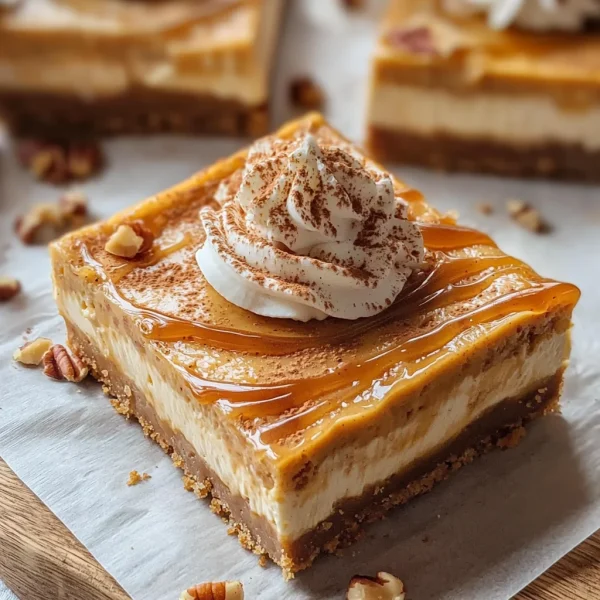 Pumpkin Spice Cheesecake Bars (Easy and Creamy)