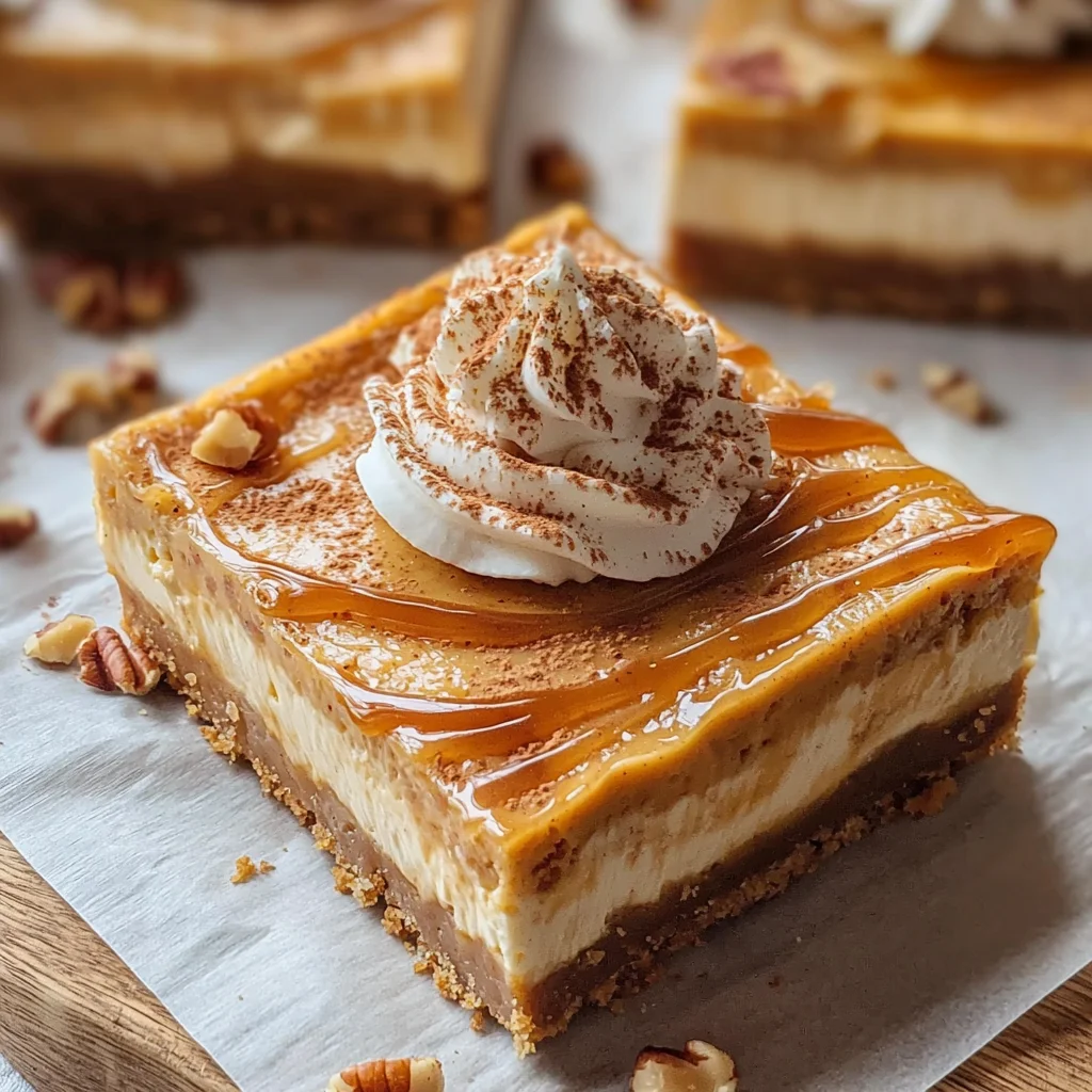 Pumpkin Spice Cheesecake Bars (Easy and Creamy)