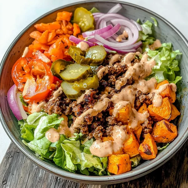 Sweet Potato Burger Bowl